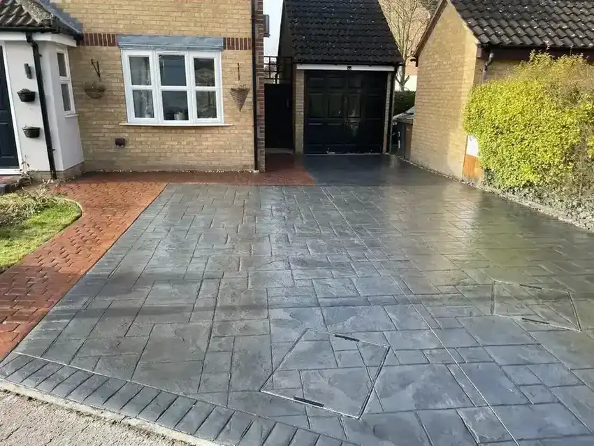 Imprinted concrete installation in Billericay