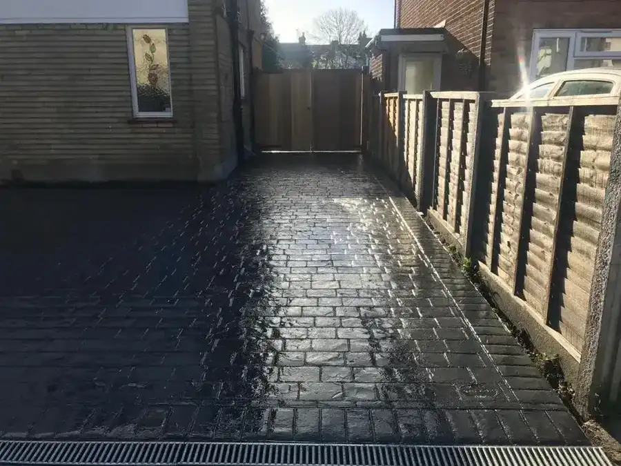 Imprinted concrete in Rayleigh