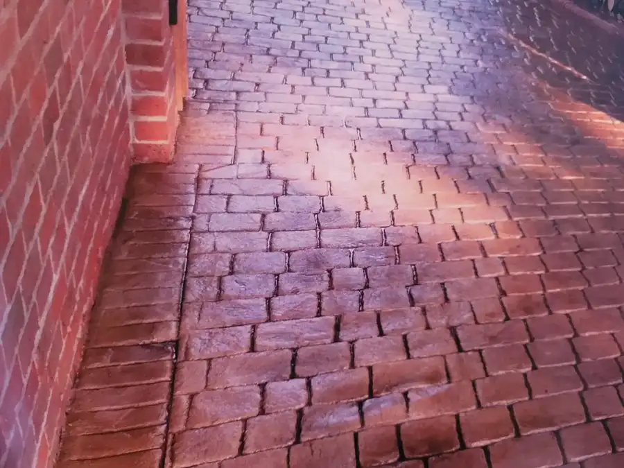 Imprinted concrete installation in Grays