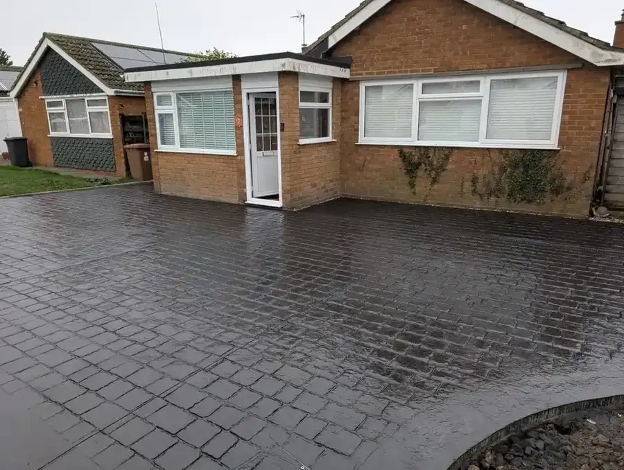 Imprinted concrete installation in Clacton