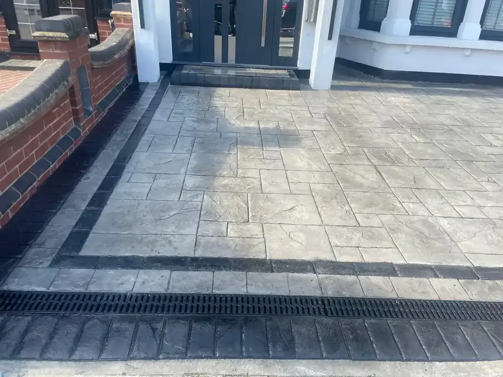 Imprinted concrete installation in Braintree