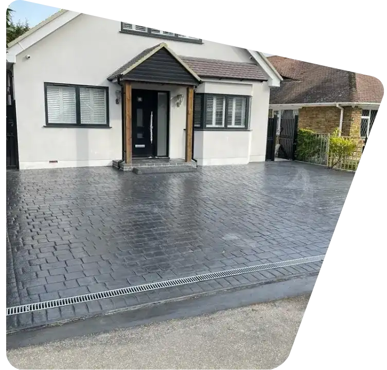 Imprinted concrete driveway Essex