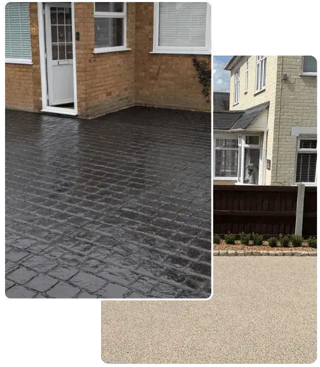 Resin driveway installation in Basildon